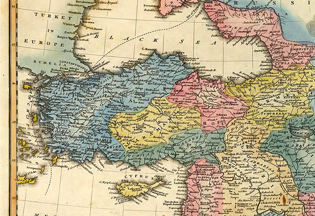 Ancient Turkey Map